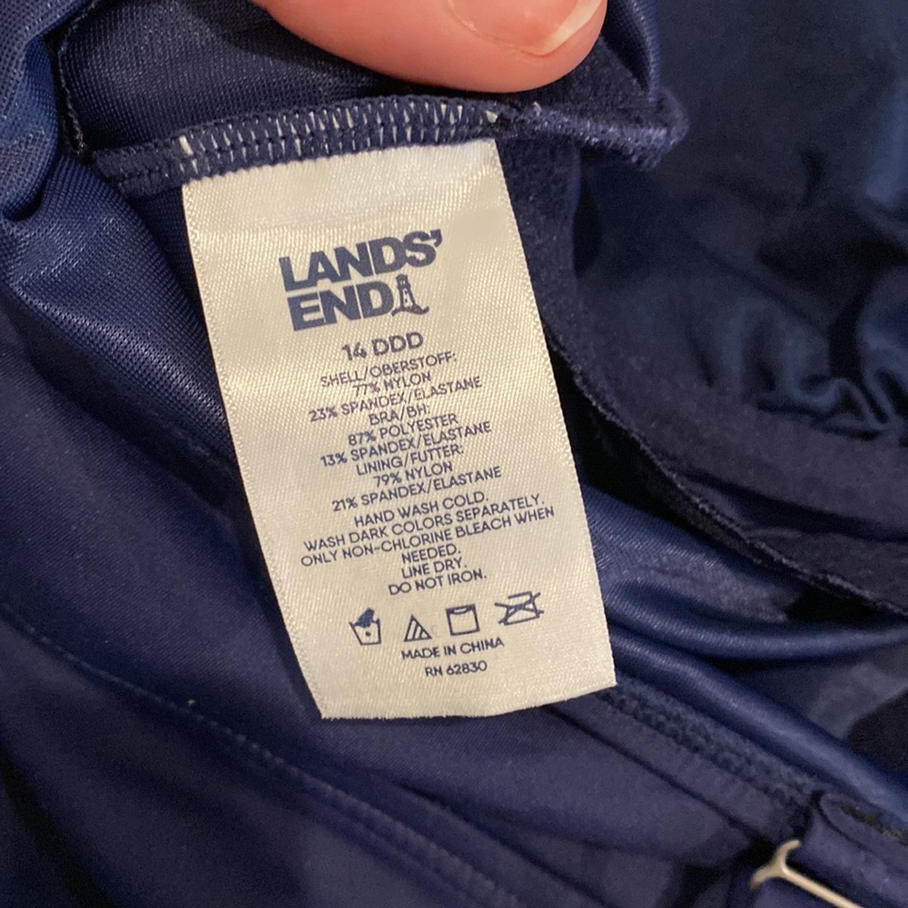 NWT Lands End 14DDD Tankini top - Picture 10 of 11